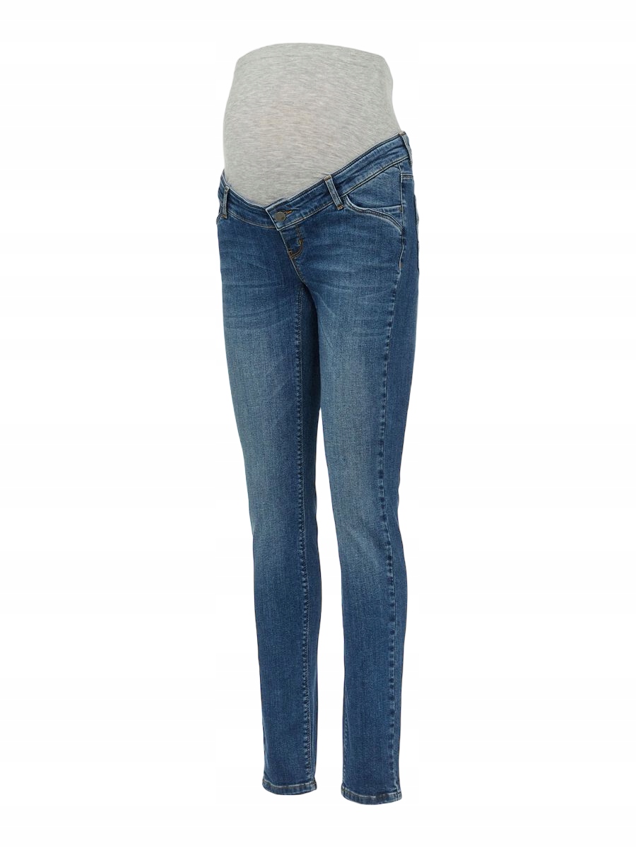 SPODNIE CIĄŻOWE MAMALICIOUS DAMSKIE JEANS W29 L34 Model MLSAVANNA ORGANIC LB SLIM JEANS A.