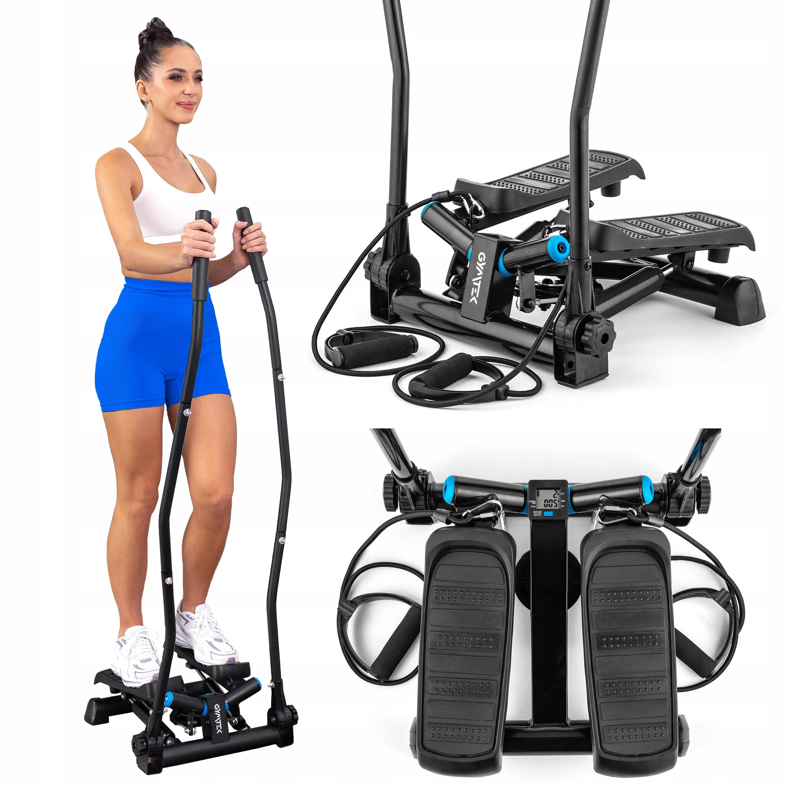 Stepper Skrętny Do Ćwiczeń Z Ramionami I Linkami Licznik XST700 Gymtek