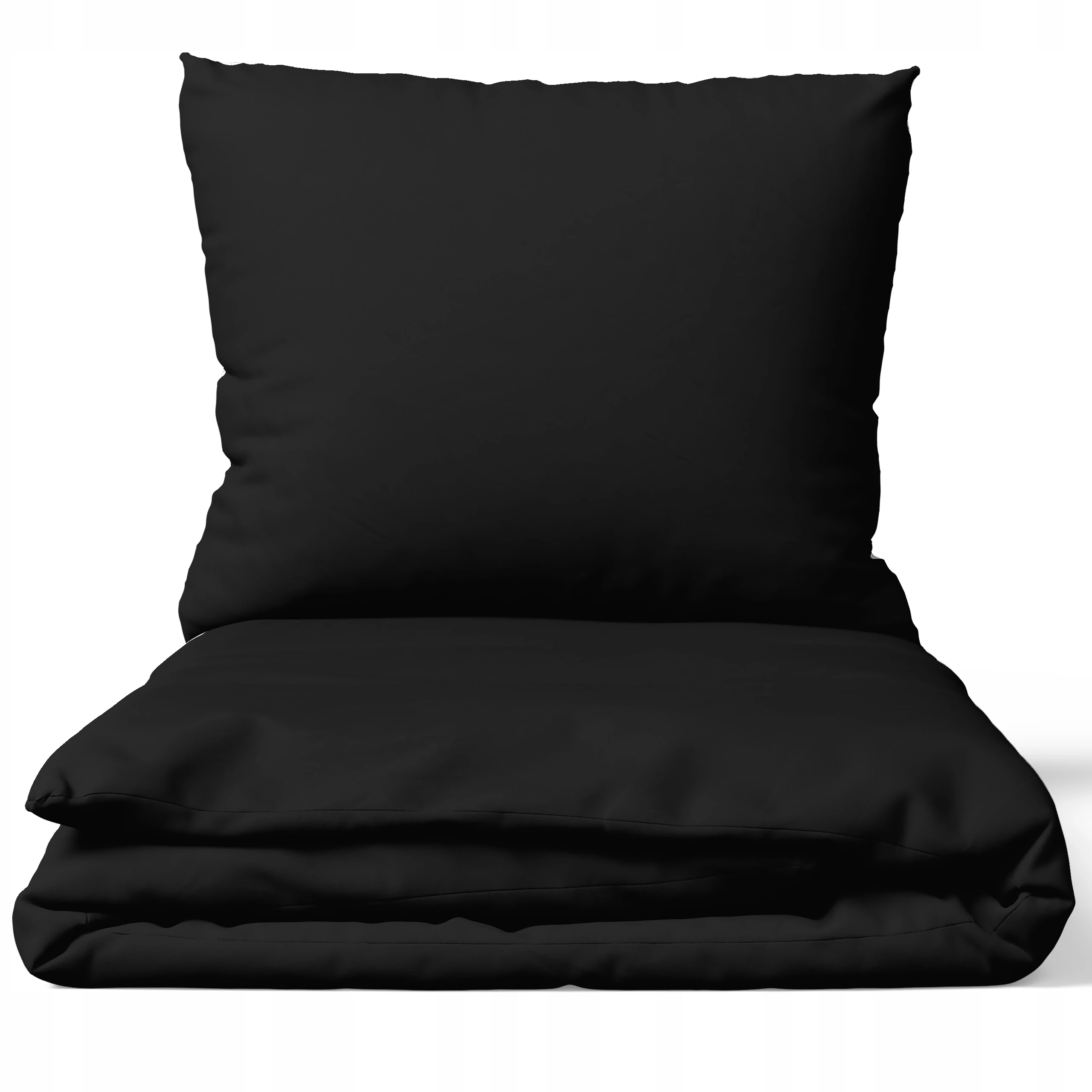 Ekskluzywna Czarna Pościel Bawełniana 200x220 Głęboka Czerń J&w