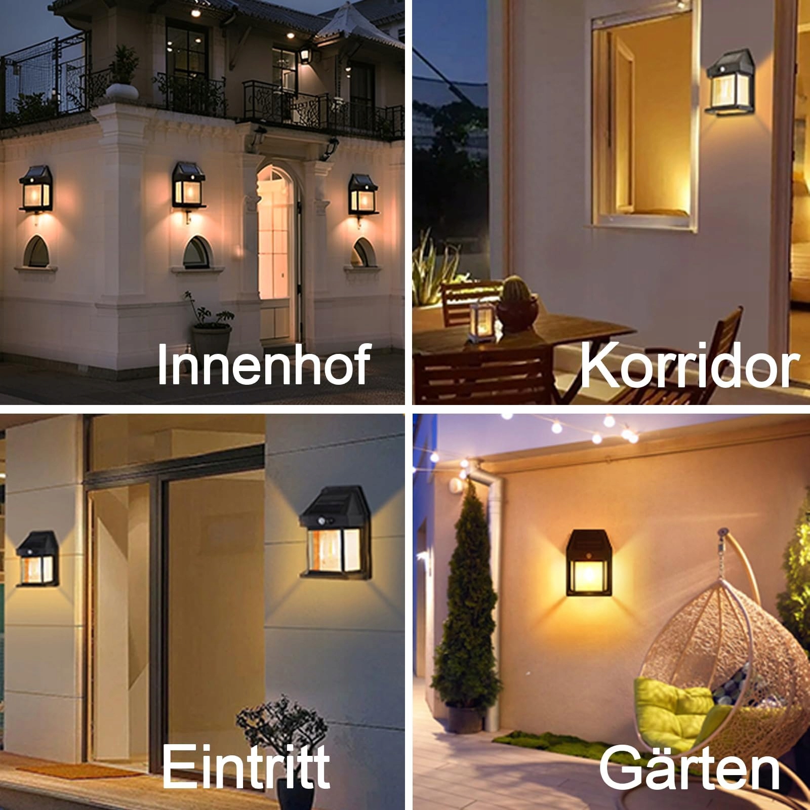 Lampa Solarna Zewnętrzna Z Czujnikiem Ruchu Wodoodporna IP65 1200mAh HQYNSS — miniatura 7