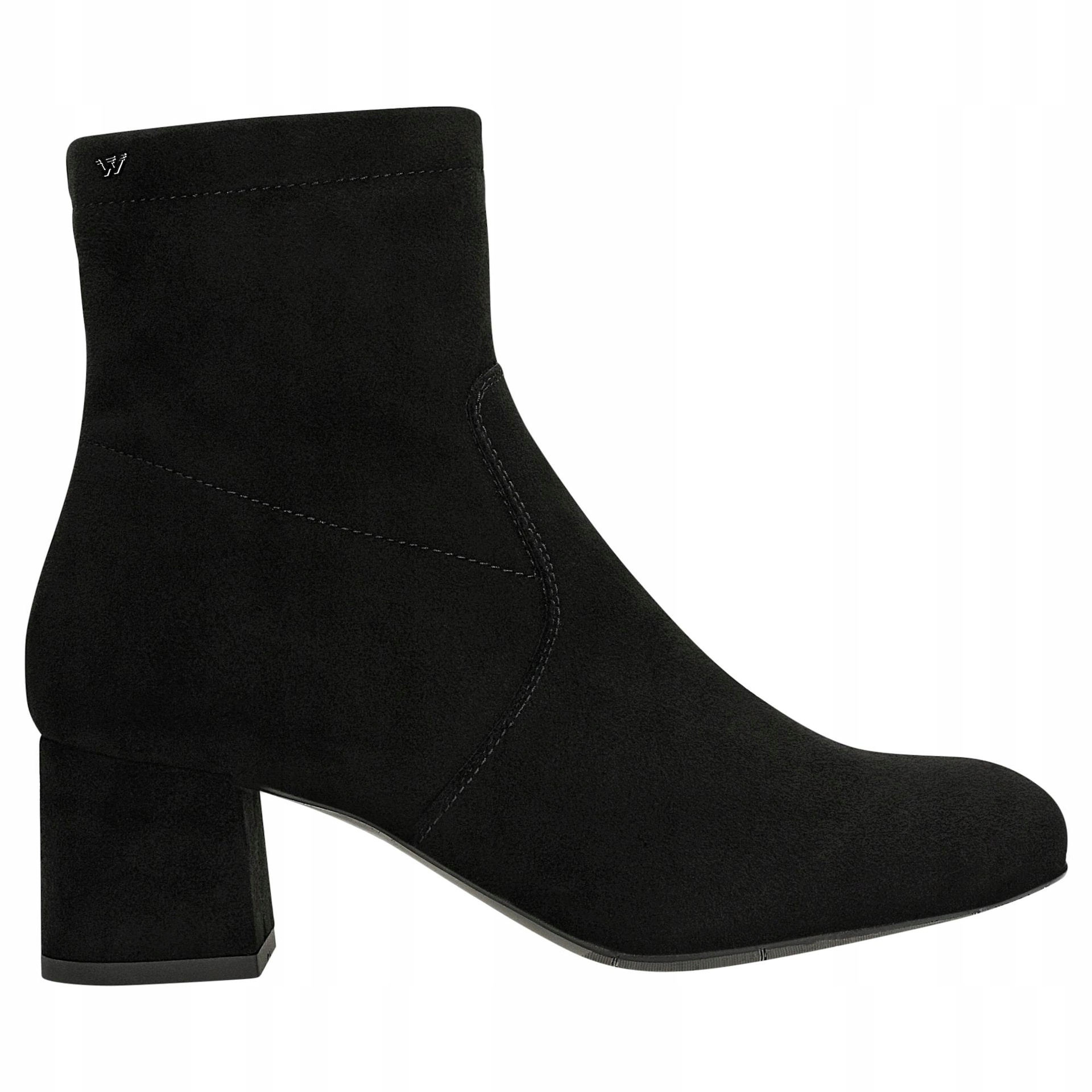 Černé ponožkové kotníkové boty vel. 38