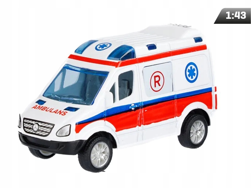 auto metalowe Mercedes POGOTOWIE  1:50 | B-261 — 8