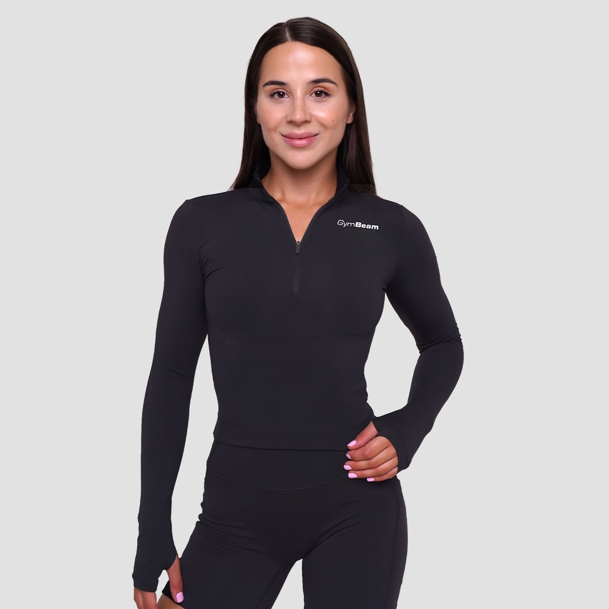 GymBeam Damska koszulka sportowa Ignite Black M