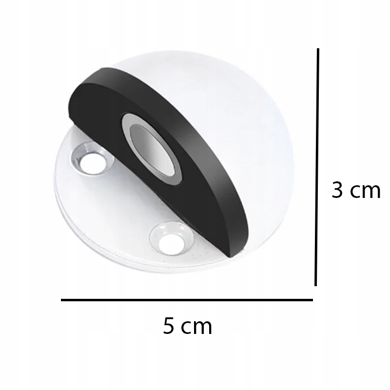 ODBOJNIK ODBÓJ DO DRZWI METALOWY MAGNETYCZNY STOPER OGRANICZNIK OKRĄGŁY EAN (GTIN) 5903816716781
