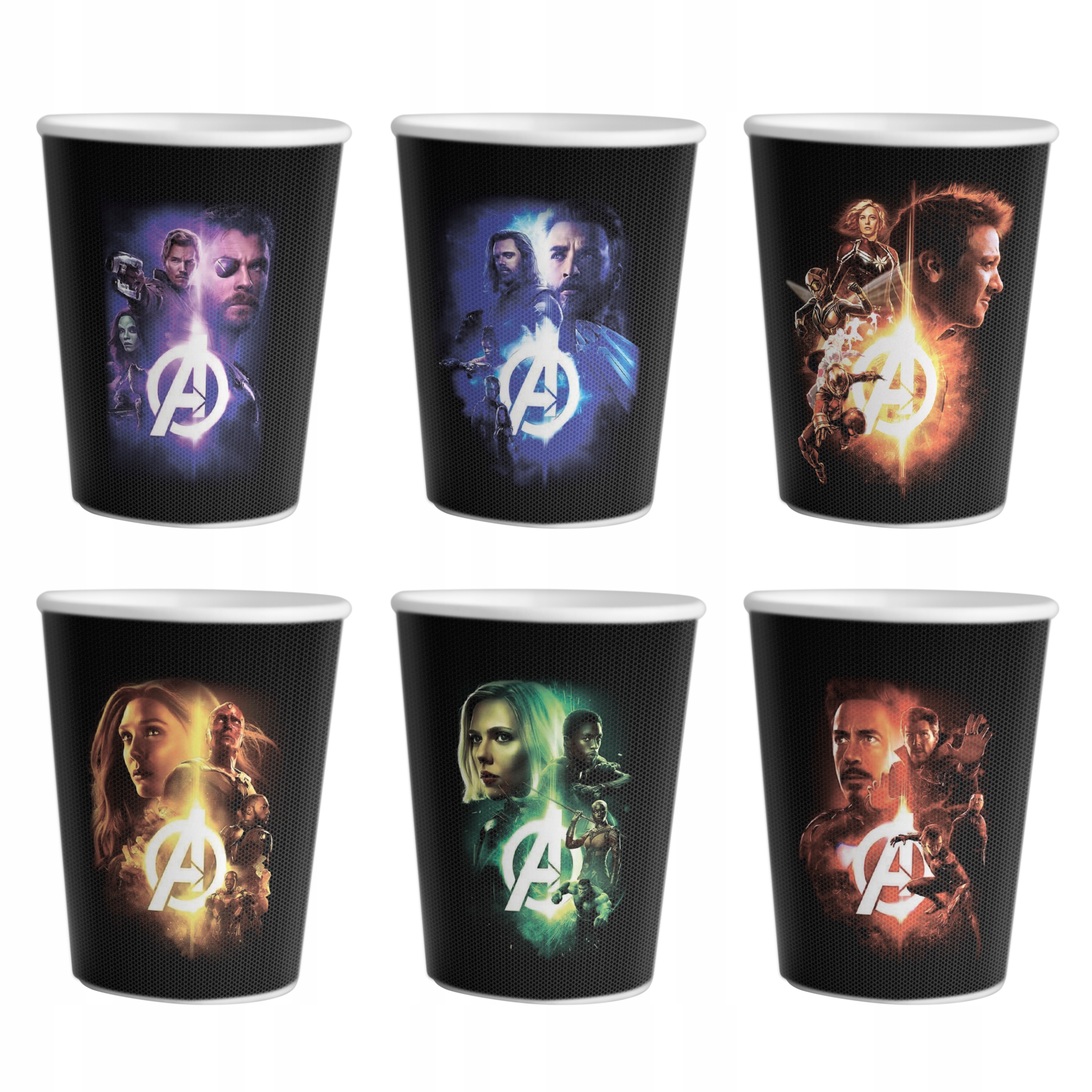 KUBKI PAPIEROWE AVENGERS NA IMPREZĘ URODZINOWĄ