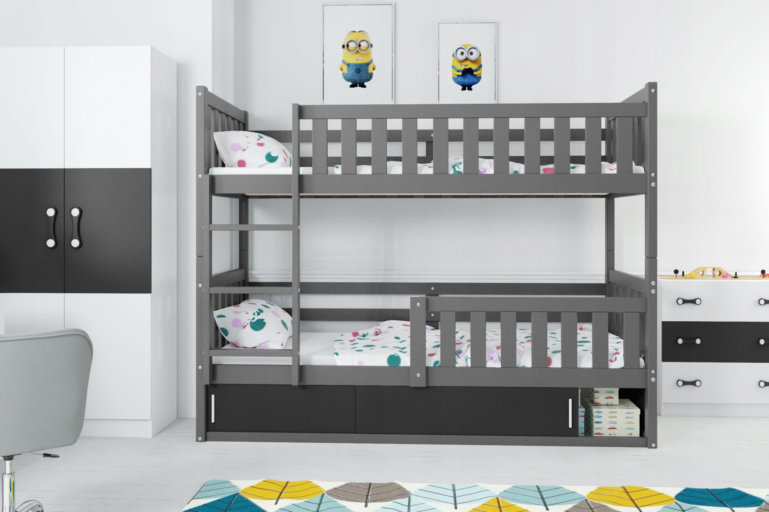 Łóżko piętrowe INTERBEDS Carino 87 x 194 cm Marka INTERBEDS