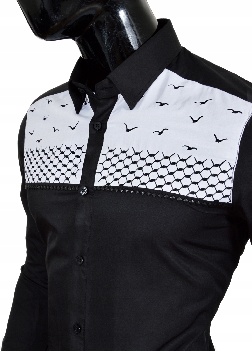 Koszula Męska Mondo Limited Wyszywana Rękaw długi rękaw