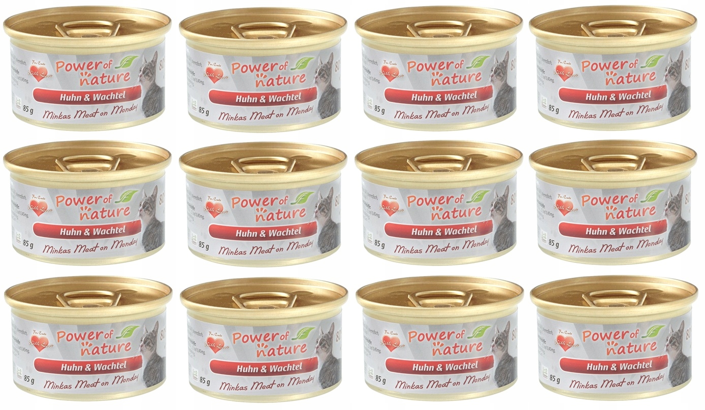 Levně Power of Nature – kuře a křepelka 12 x 85 g