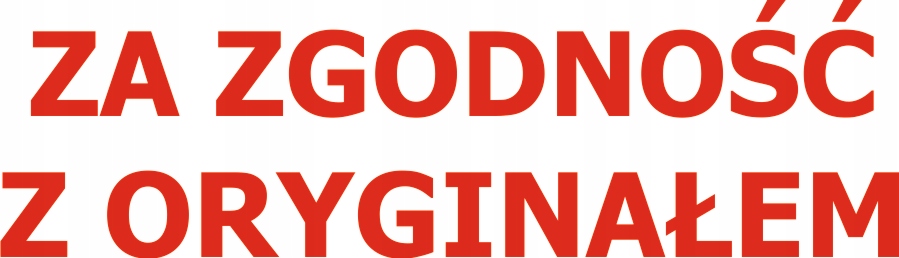 Pieczątka ZA ZGODNOŚĆ Z ORYGINAŁEM różne kolory odbicia Trodat Imprint 8911 Liczba wersów 1-2 wersy 3-4 wersy