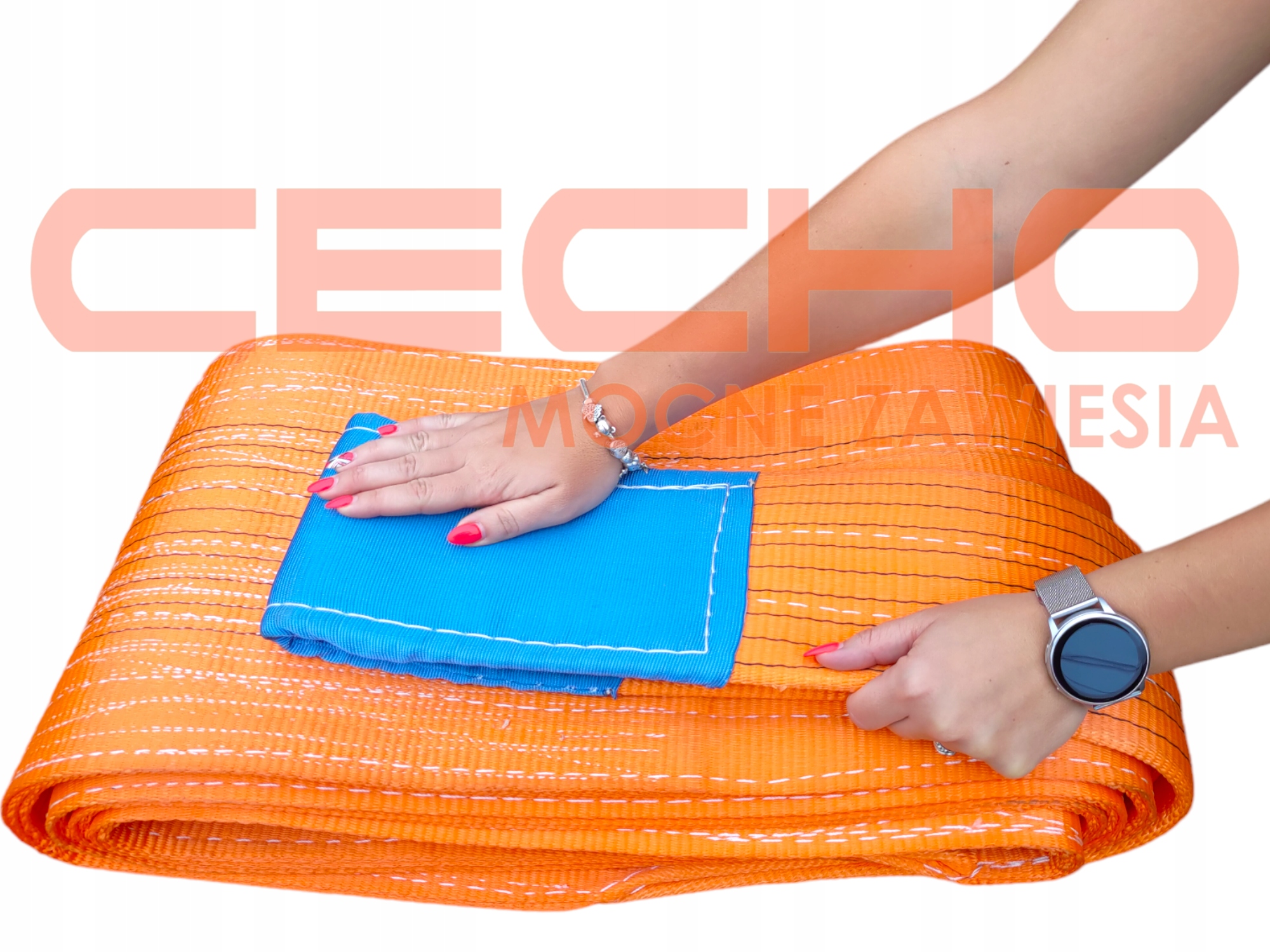 ZAWIESIE PASOWE 10T 2,0M Z PĘTLAMI TYP B-2 Marka inny