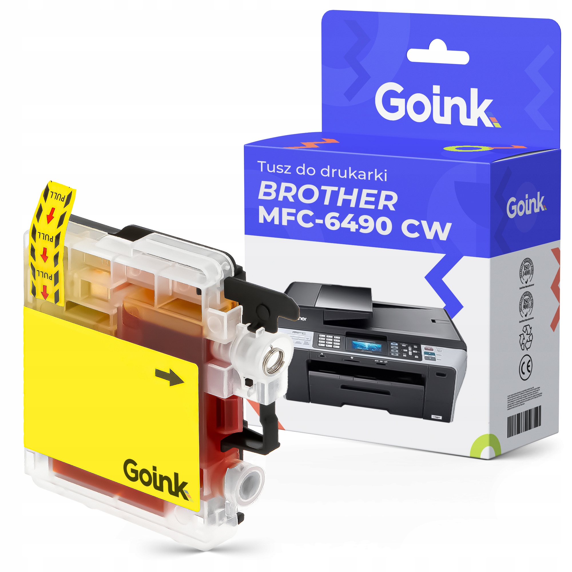 

Tusz do Brother MFC-6490 Cw Yellow LC1100Y