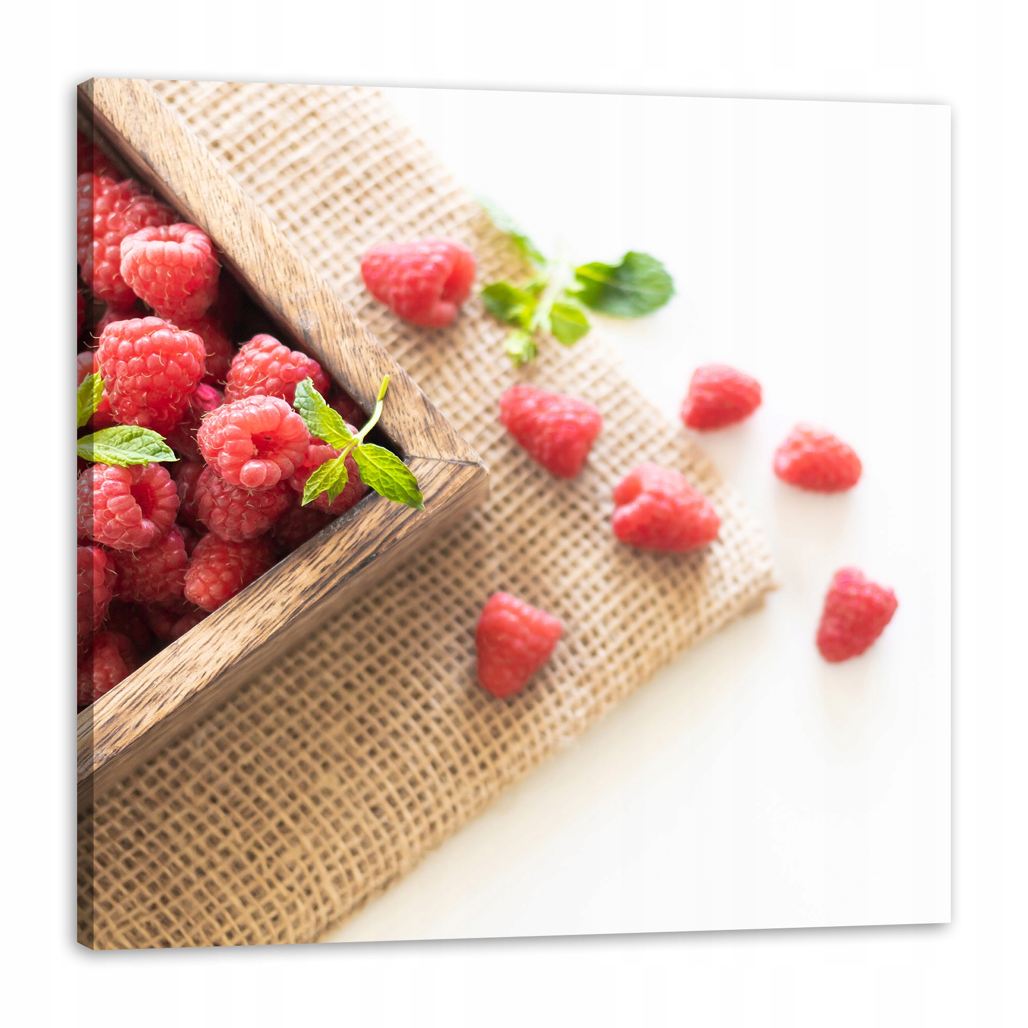 Obraz na plátně Čerstvost letních malin Ovoce Jaro 80x80