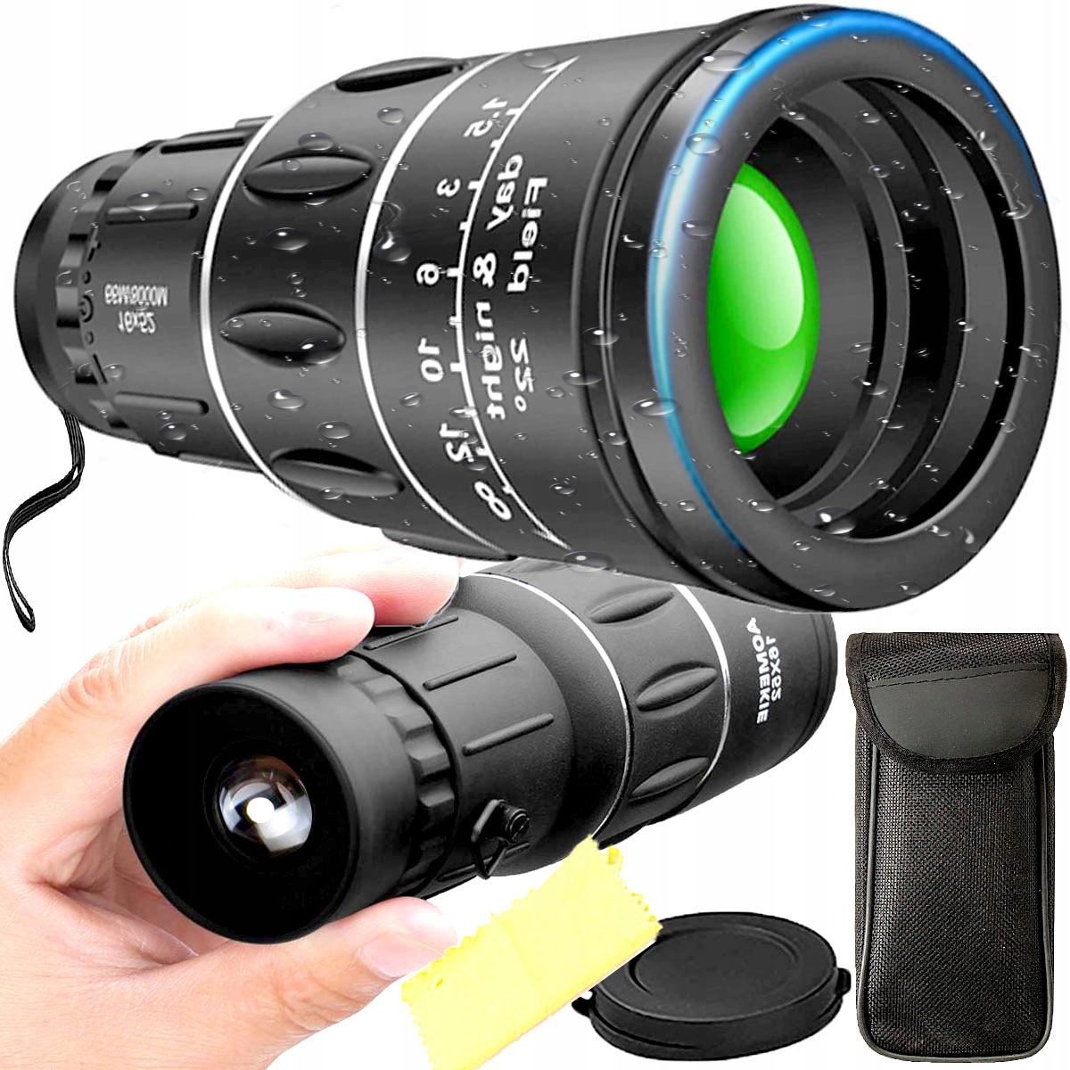 LUNETA MONOKULAR LORNETKA SURVIVAL ZOOM 16x52 SZKŁO BaK-4 DZIEŃ NOC + ETUI