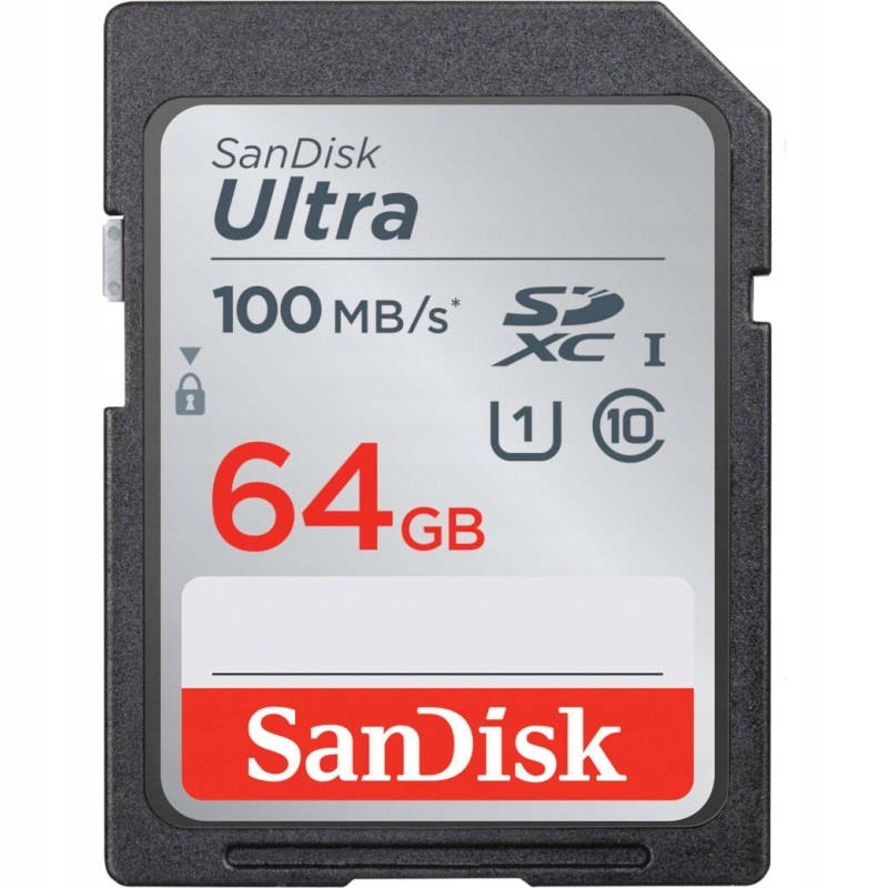 

Karta Sandisk Sdxc 64GB ultra 100MB/s Class10