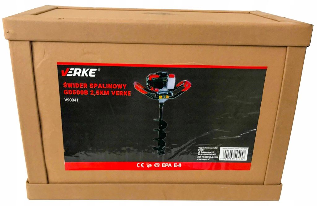 ŚWIDER SPALINOWY WIERTNICA GLEBOWA DO ZIEMI GLEBY 2,5KM + WIERTŁO + 2x OLEJ Zasilanie spalinowe