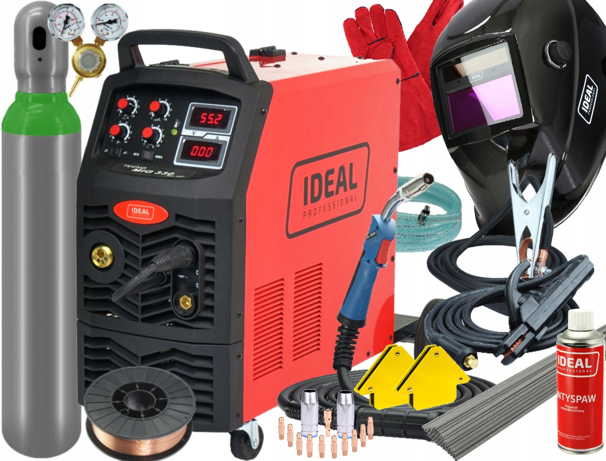 Poloautomatová Svářečka Migomat Mig Tig Mma Vozík Tecnomig 330 4x4 Mma Ideal