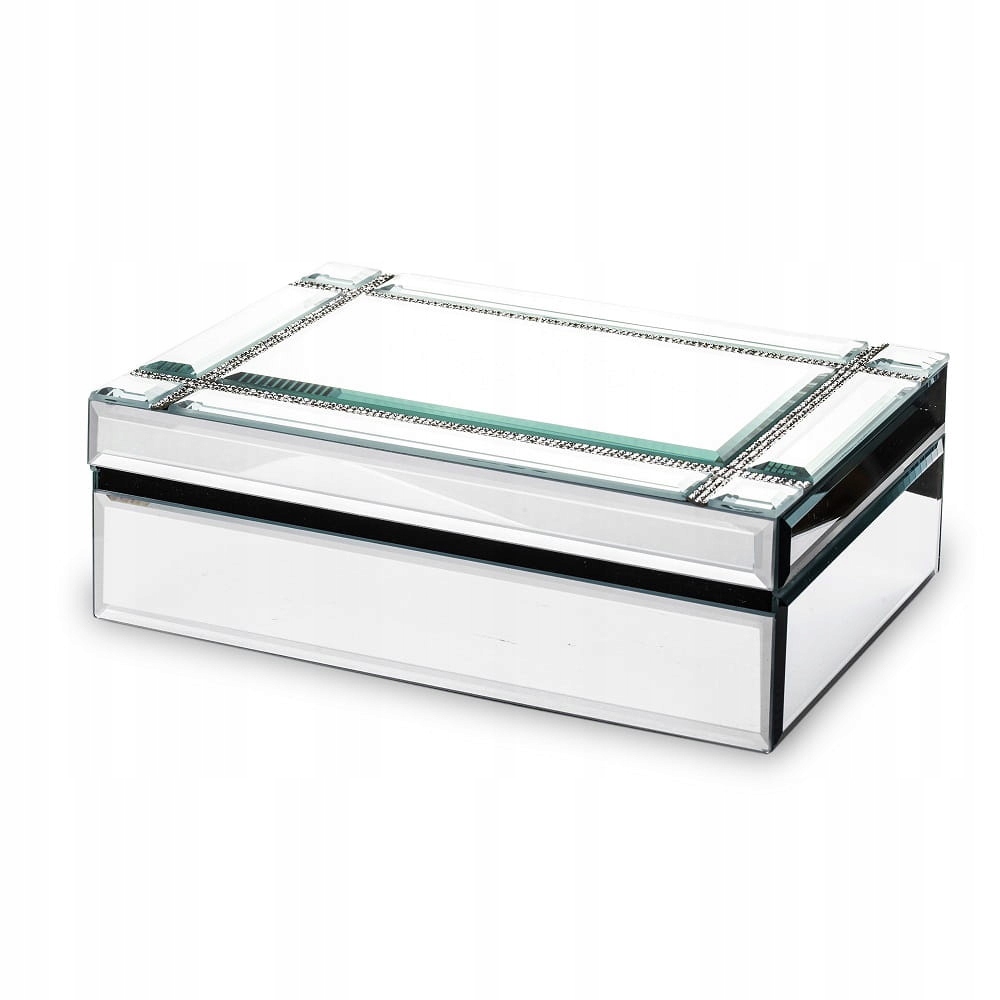 

Pudełko szkatułka na biżuterię pokryta lusterkami