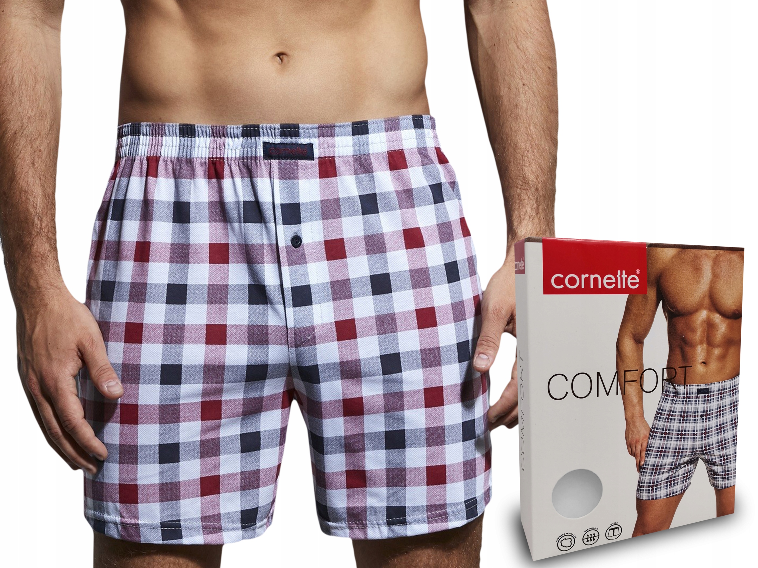 

bokserki Cornette Comfort cotton 002/119 krata 5XL