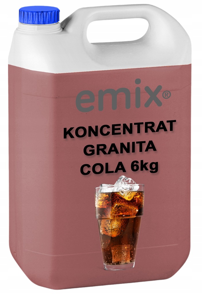 Syrop Cola Do Granity Slush Granita Koncentrat 5L 1:7 6kg Emix