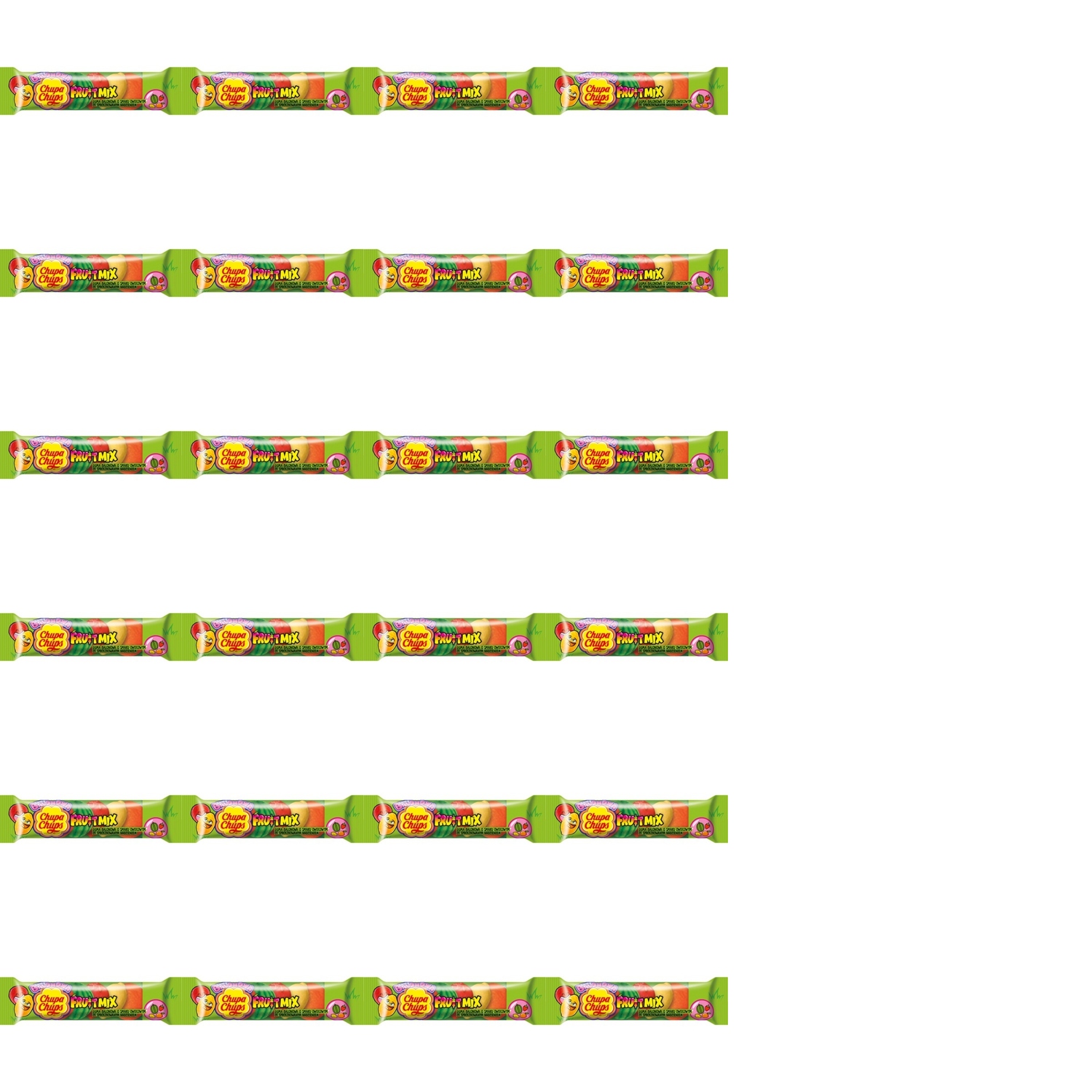 24 x 20 g Chupa chups žvýkačka fruit mix flowpack