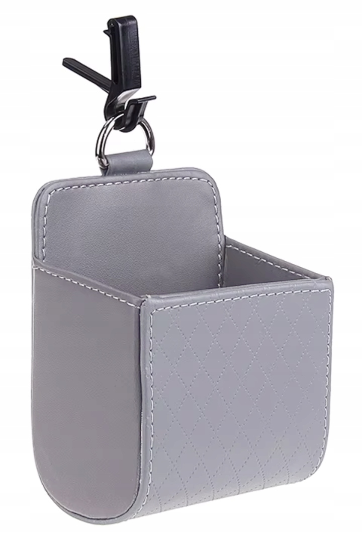 Organizer Samochodowy Na Kratki Kratkę Nawiewu Telefon Okulary Skóra Zaczep