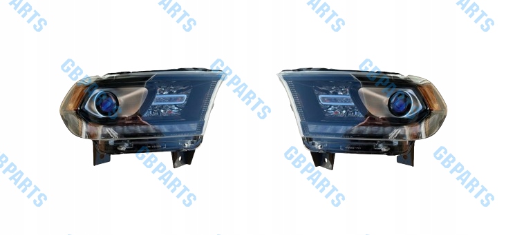 Lampy Komplet Lh+rh Led Černé Dodge Durango 2014-2020