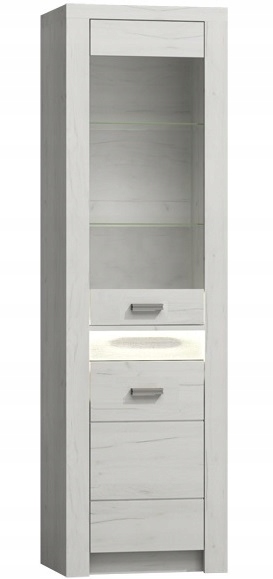 meble witryna regał zamykany z szybą Indiana 04