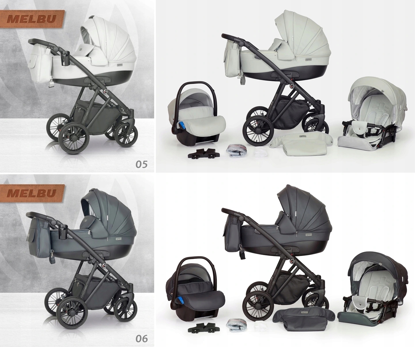 WÓZEK DZIECIĘCY VERDI MELBU 3W1+TORBA + AKCESORIA Marka Verdi