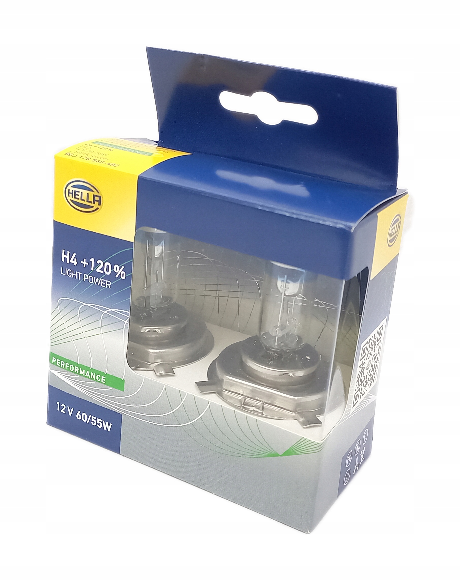 

2X Żarówka Performance H4 Light Power 12V +120%