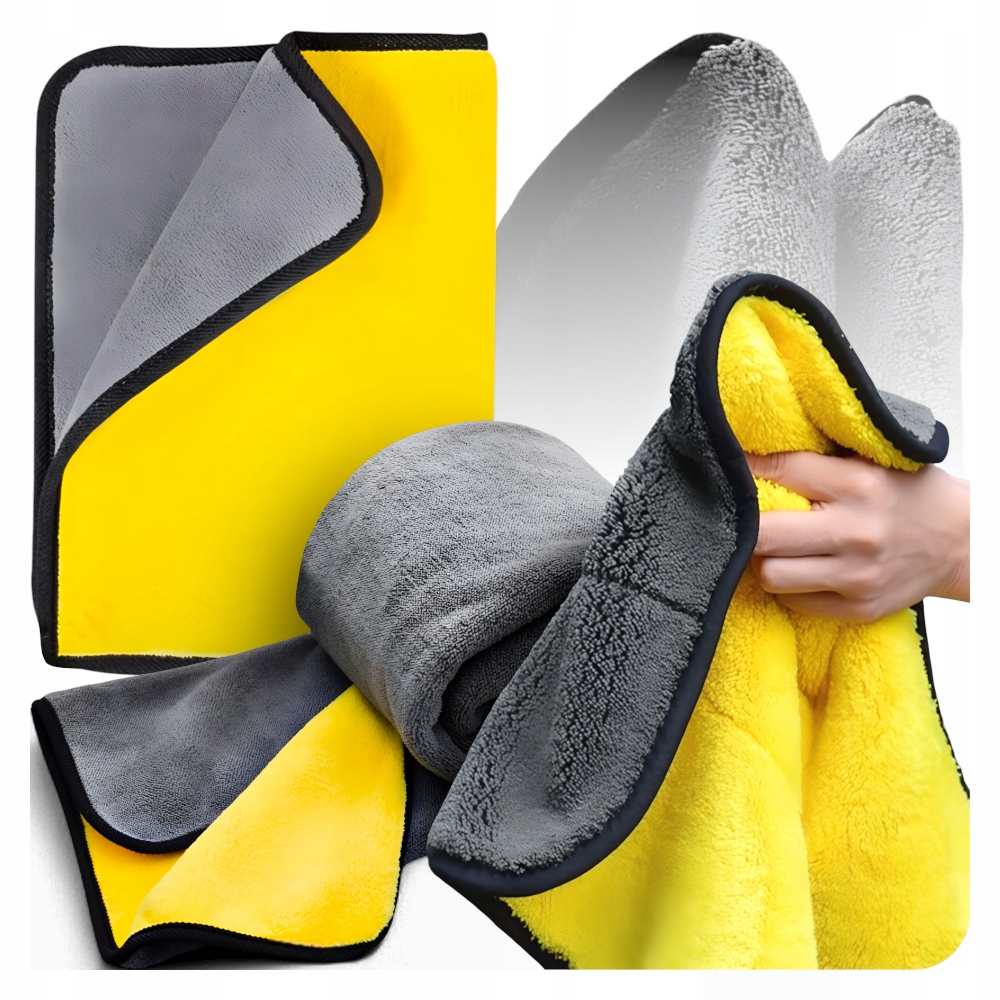Ręcznik Z Mikrofibry Do Osuszania Czyszczenia Auta Samochodu Puszysty 60x90