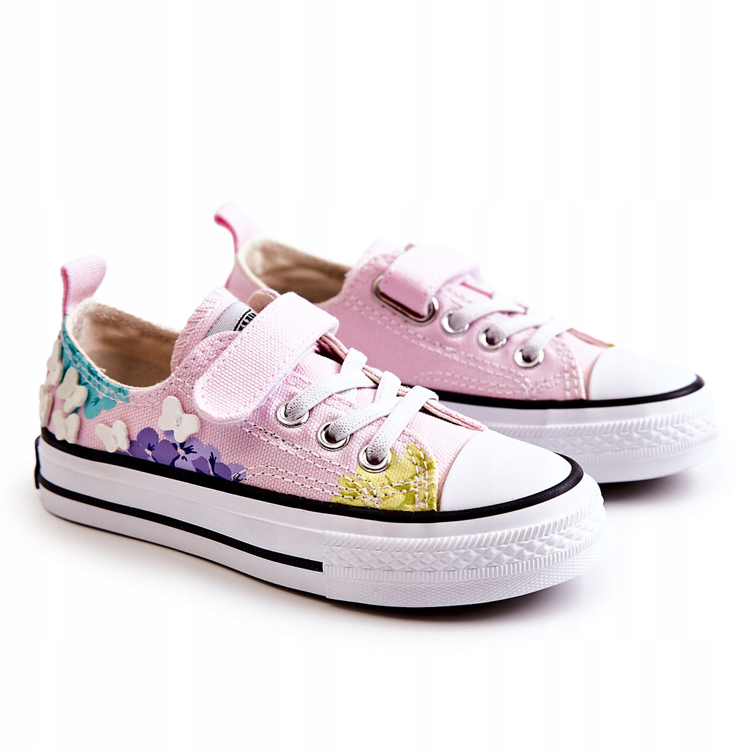 

Dziecięce Trampki Materiałowe Print Różowe 26