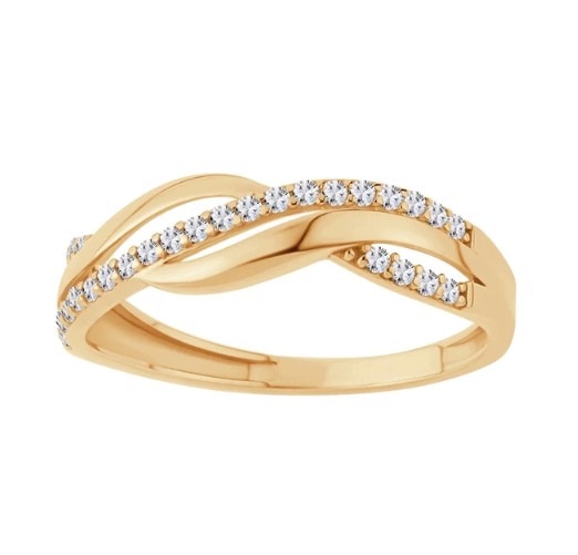 Złoty Pierścionek z Cyrkoniami r17 PX21507 Verona Jewellery