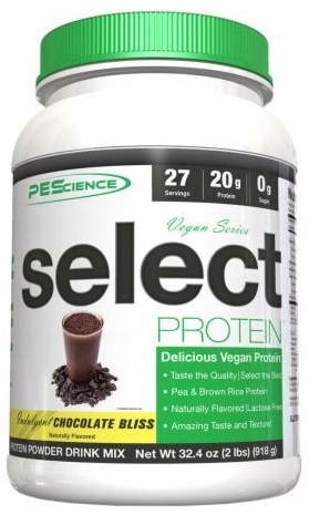 PEScience Select Protein Vegan Series Čokoláda Arašídový krém 918g