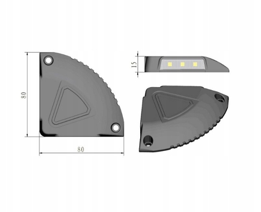 LAMPA LED BŁYSKOWA OSTRZEGAWCZA KOGUT WINDY RAMPY Producent części Kamar