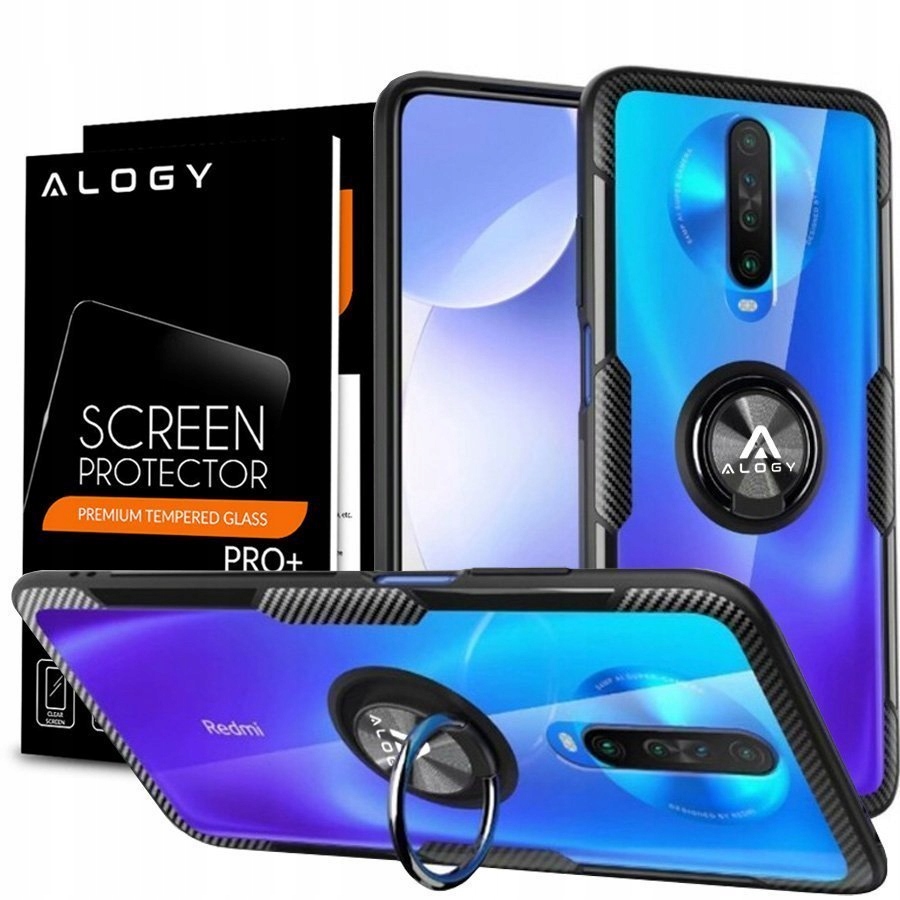 

Etui Alogy Ring Obudowa Do Xiaomi Poco X2 + Szkło