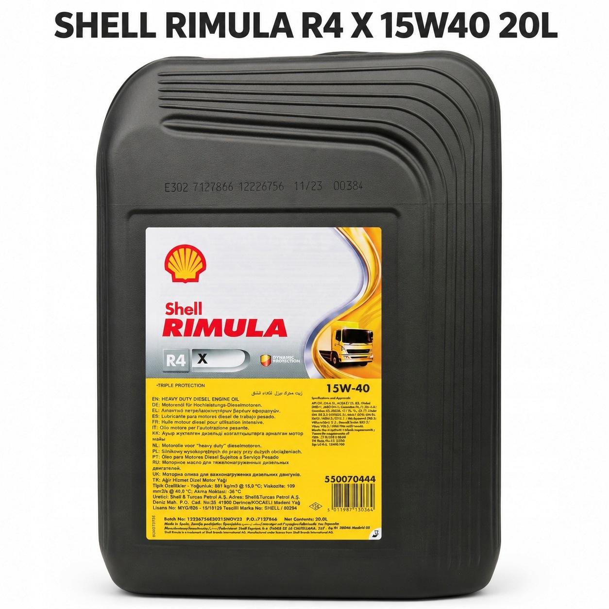 Olej silnikowy Shell Rimula R4 X 15W-40 20L Ciężarówki Maszyny Rolnicze