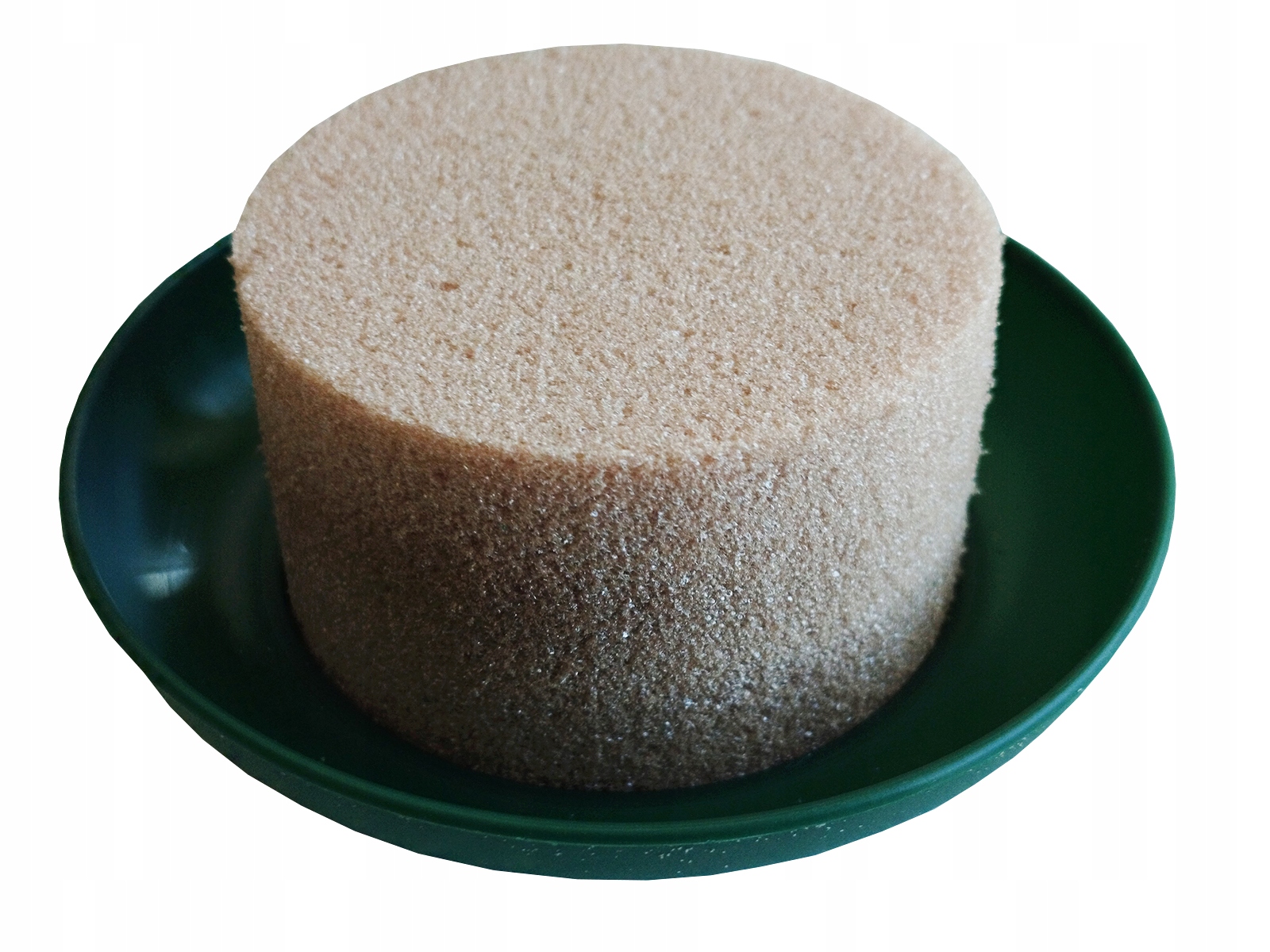 GĄBKA FLORYSTYCZNA SUCHA na PODSDTAWCE ŚR. 12,5cm