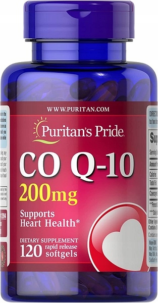 CoQ10 Koenzym Q10 Q-10 Ubichinon 200 mg 120 kapsułek Puritans Pride