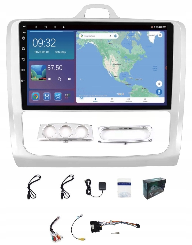 Rádio Navigácia Gps Focus 2004-2011 Carplay Android Auto 4GB 64GB