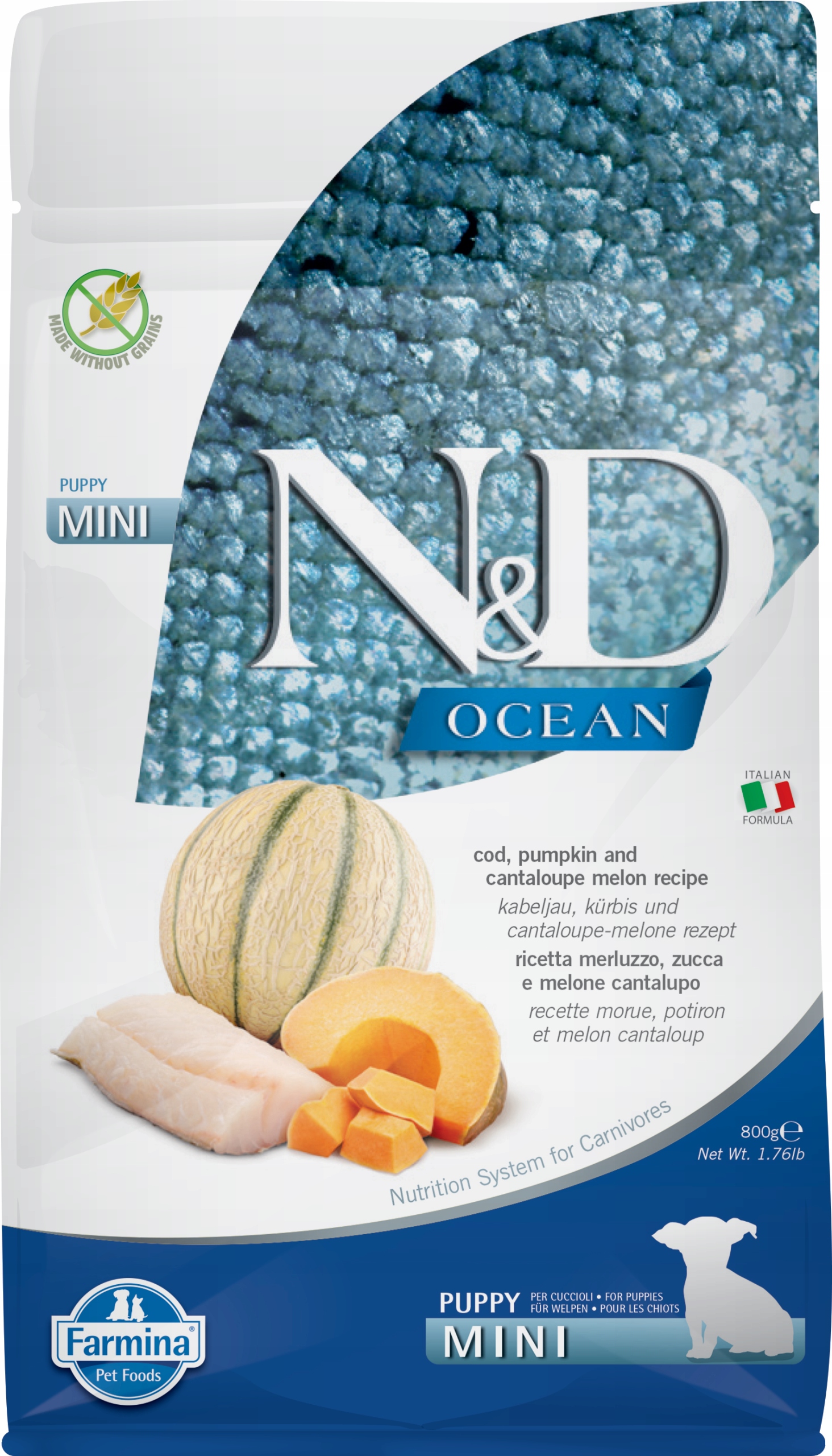 Farmina N&amp;d Ocean Dog Treska, Dýně A Cantaloupe 2x800g