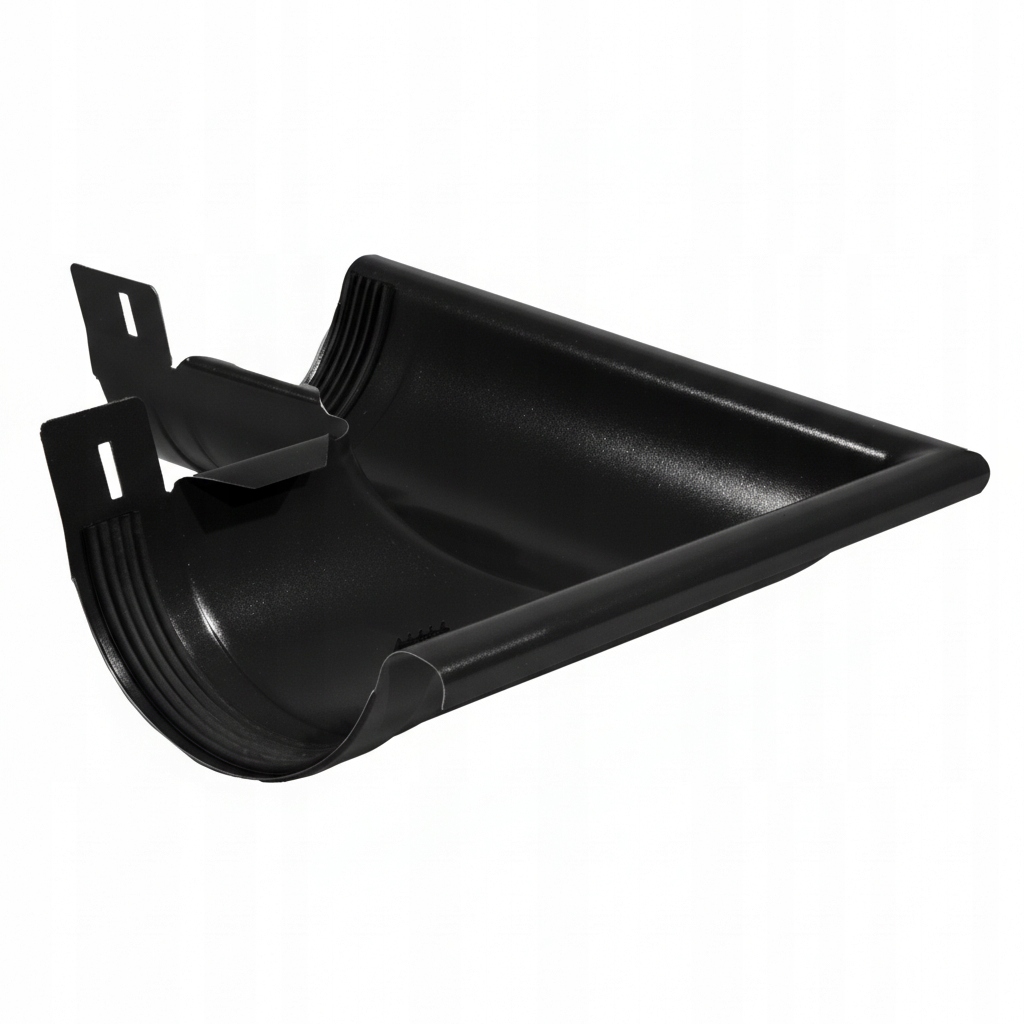 Narożnik zewnętrzny 90° Budmat Flamingo 125 mm Czarny 015 9005 stal
