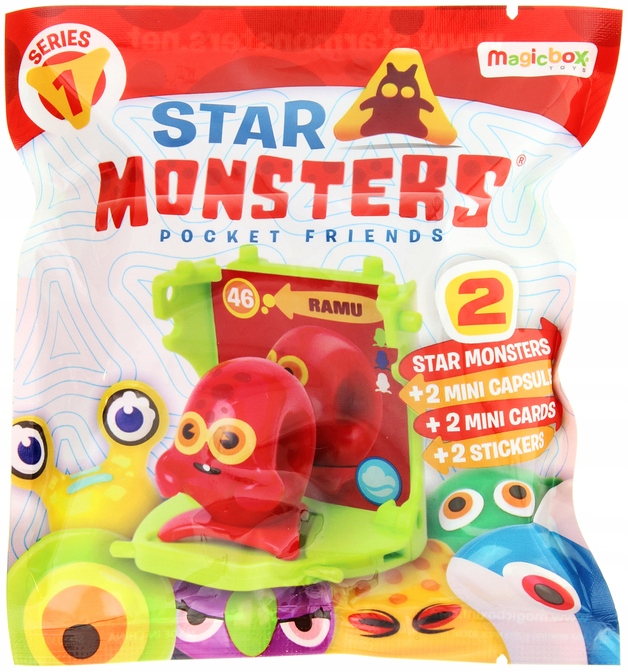 SASZETKA STAR MONSTER SERIA 1 MINI KAPSUŁA - BOX 12 sztuk Marka Magicbox