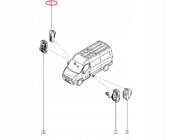 CZUJNIK STYCZNIK OTWARCIA DRZWI MASTER III MOVANO B NV400 NOWY ORYGINAŁ Wersja Europejska