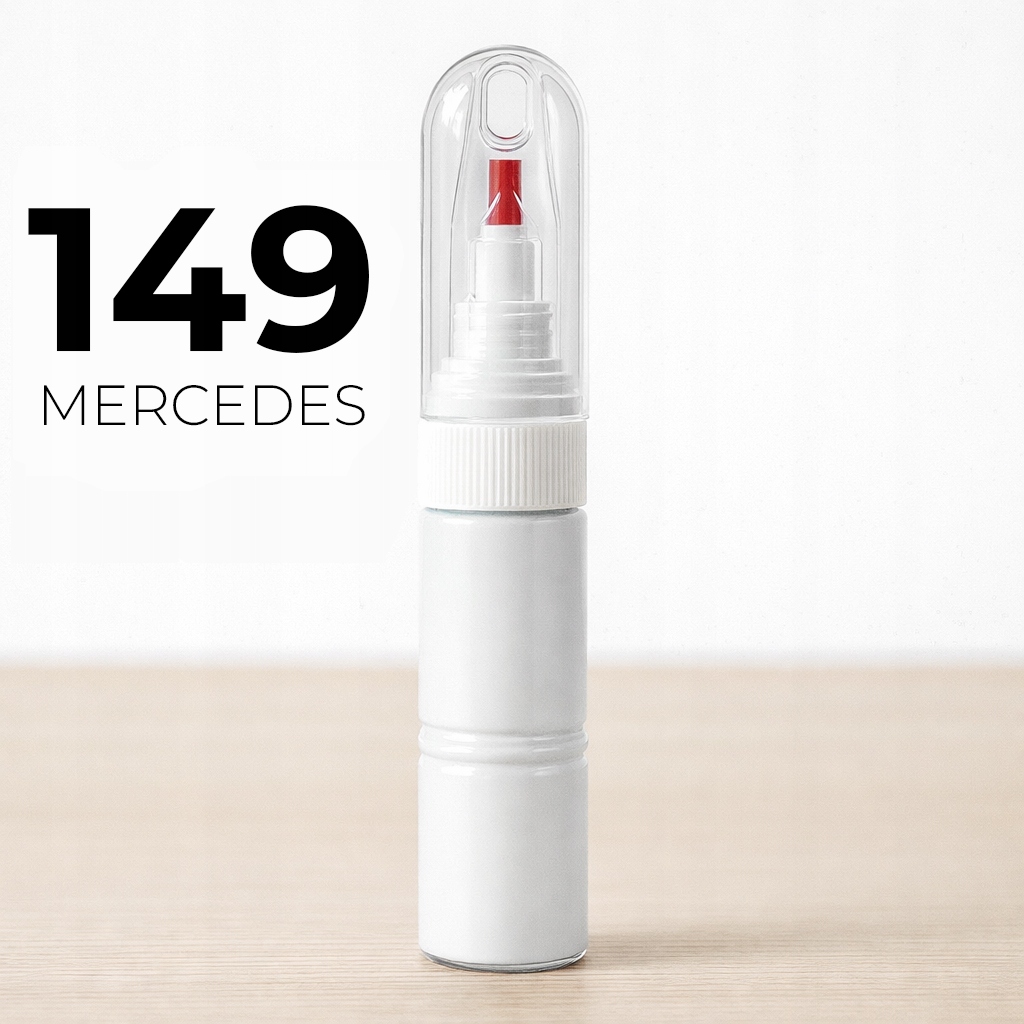 149 Polar White Mercedes zaprawka z Lakierem igła 20 ml