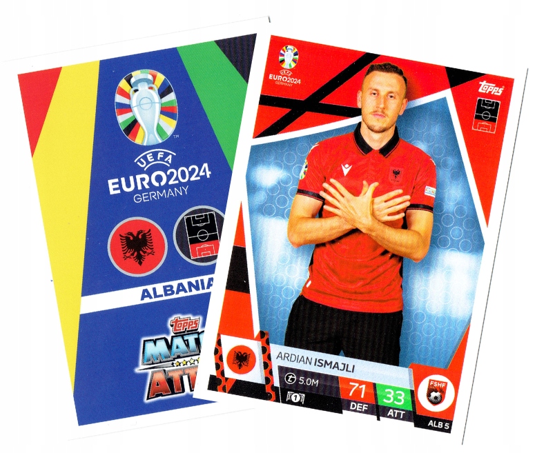 Topps Match Attax Euro 2024 Team Mate ALB5 Ardian Ismajli Albania