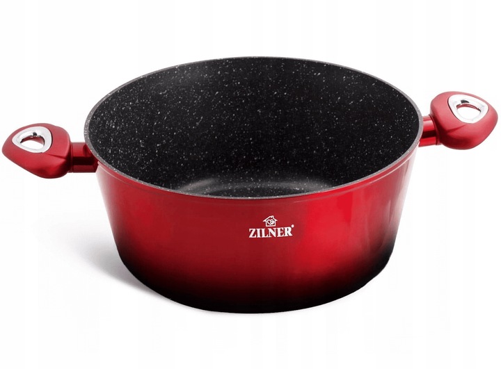 Zestaw Garnków ZILNER 15 el. CZERWONE ZL 8520 Kod producenta ZL-8516