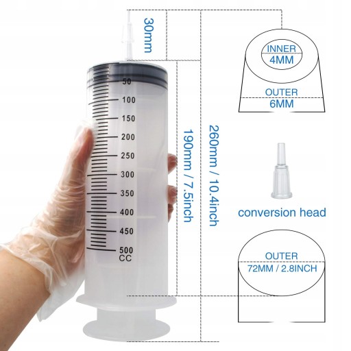 Strzykawka cewnikowa SHC 500 ml 1 szt. Marka bez marki