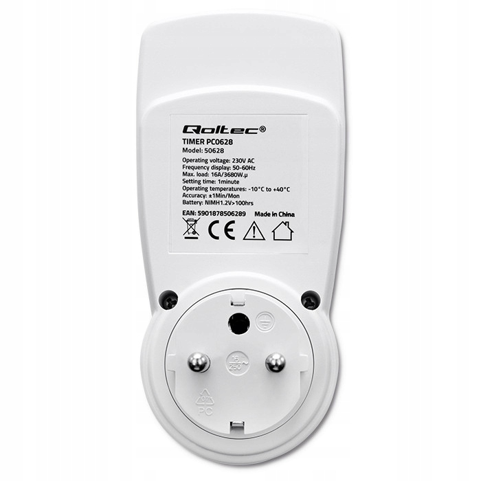 PROGRAMATOR CZASOWY WŁĄCZNIK WYŁĄCZNIK PRĄDU LCD EAN (GTIN) 5901878506289