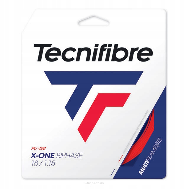Tecnifibre X One Biphase (12 m) Naciąg tenisowy czerwony