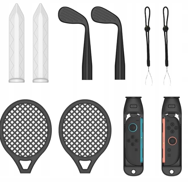 Zestaw NBCP SWITCH2 2025 Miecz, golf, rakieta tenisowa kierownica, uchwyt